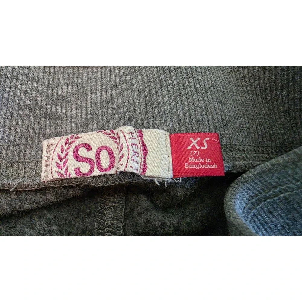 SO Girls Grey Peace Sweatpants Size XS (7)